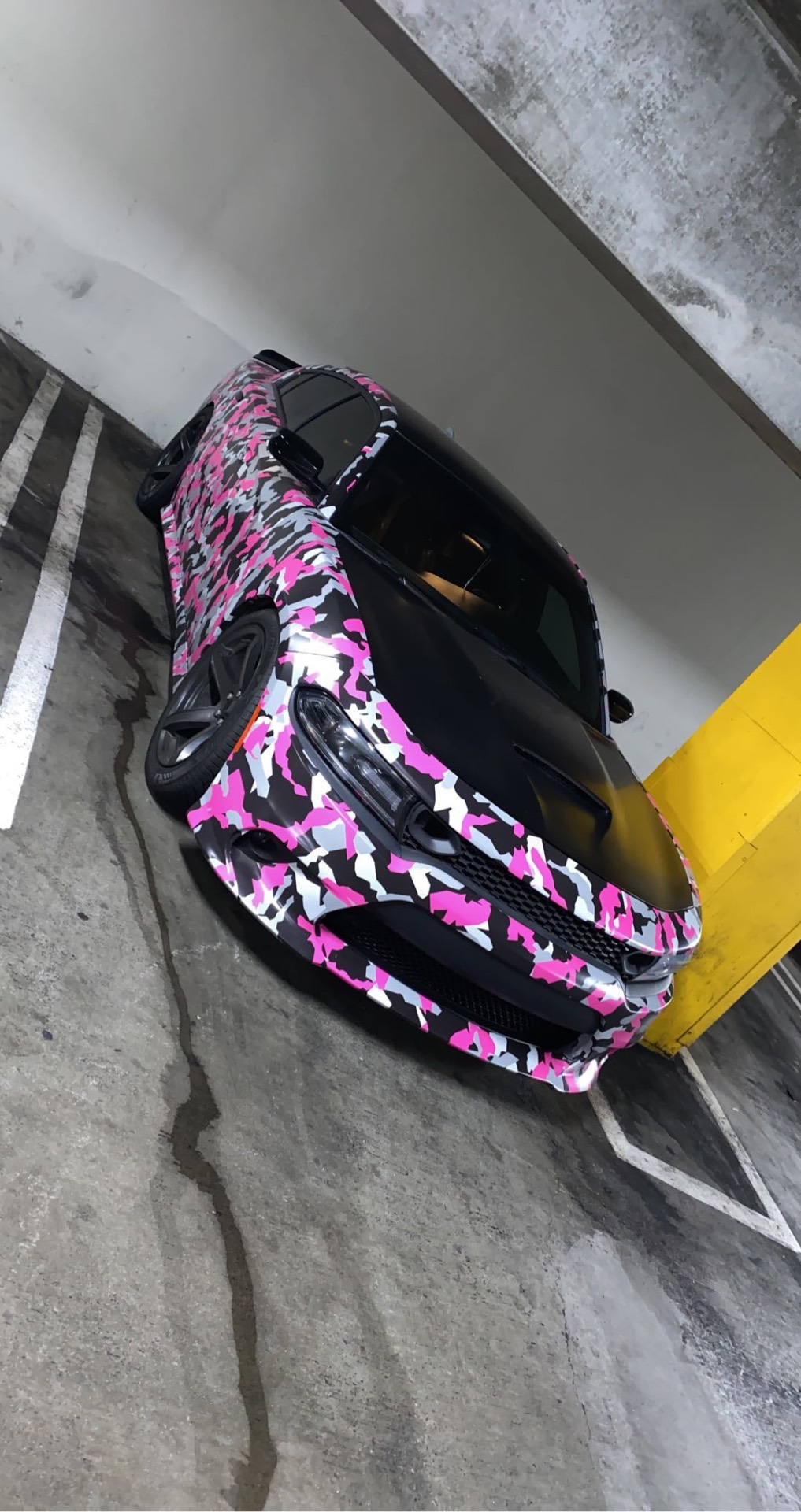 Dodge Charger · Pink Camo Wrap